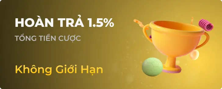 Banner ưu đãi Hoàn Trả 1.5%